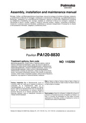 Lemeks Palmako PA120-8830 Instrucciones De Montaje, Instalación Y Mantenimiento