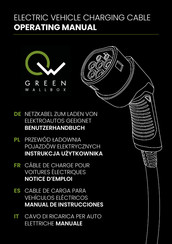 Green Wallbox EV Cable Type 2 Manual De Instrucciones