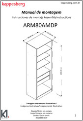 K1 Kappesberg ARM80AMDP Instrucciones De Montaje