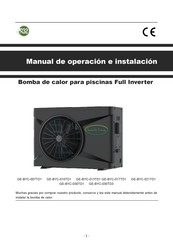 Greenfit Energy GE-BYC-017TD1 Manual De Operación E Instalación