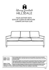 Hillsdale Furniture Living Essentials 9006- 912 Instrucciones De Montaje