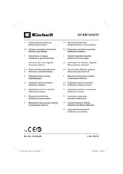 EINHELL GC-EM 1600/37 Manual De Instrucciones Original