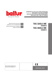 baltur TBG 480SLX ME Manual De Instrucciones Para La Instalación, El Uso Y El Mantenimiento