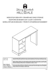 Hillsdale Furniture Living Essentials 2729-778 Instrucciones De Montaje