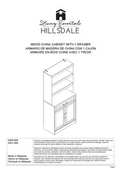 Hillsdale Furniture Living Essentials 5400-895 Instrucciones De Montaje