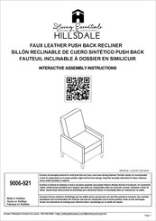 Hillsdale Furniture Living Essentials 9006-921 Instrucciones De Montaje