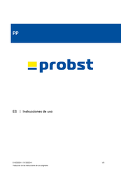 probst 51300001 Instrucciones De Uso