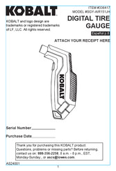 Kobalt 336417 Manual Del Usuario