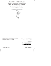 Kohler K-T10446 Guía De Instalación Y Cuidado