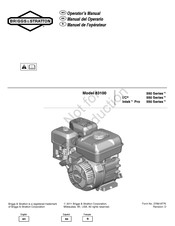 Briggs & Stratton Intek Pro 550 Serie Manual Del Operario