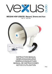 Vexus Audio MEG040 Manual De Instrucciones