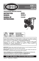 Simpson PS4240H Manual De Instrucciones