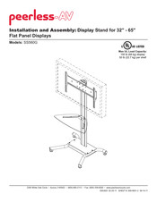 peerless-AV SS560G Instalación Y Ensamblaje