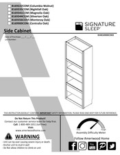 Signature Sleep 8169356COM Libro De Instrucciones