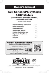Tripp-Lite AVR900U Manual De Operación