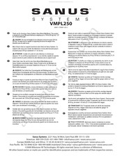 Sanus Systems VMPL250B Manual Del Usuario