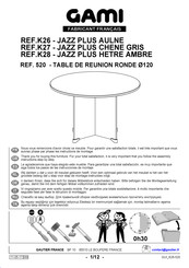 Gautier GAMI JAZZ PLUS K27-520 Instrucciones De Montaje