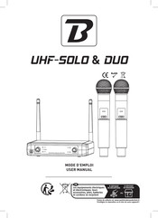 BoomToneDJ UHF-SOLO & DUO Manual Del Usuario