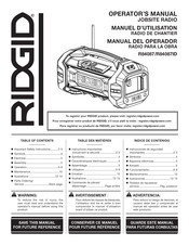 RIDGID R84087 Manual Del Operador