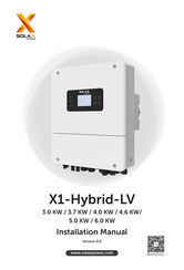 SolaX Power X1-Hybrid-LV Serie Manual De Instalación