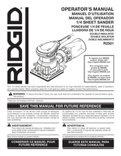 RIDGID R2501 Manual Del Operador