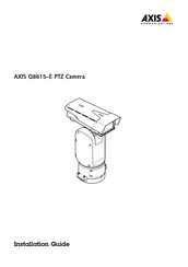 Axis Communications Q8615-E Manual De Instrucciones