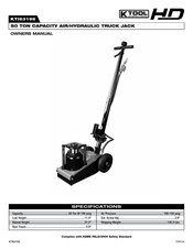 K Tool International KTI63198 Manual Del Propietário