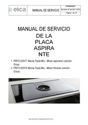 ELICA Nikola Tesla Mix PRF0120977 Manual De Servicio