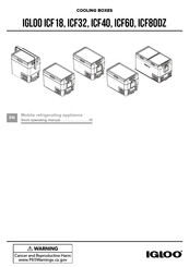 Igloo ICF32 Manual De Instrucciones Breve