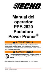 Echo Power Pruner PPF-2620 Manual Del Operador