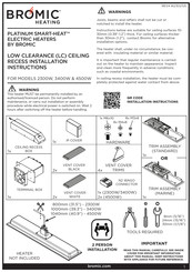 Bromic Heating PLATINUM SMART-HEAT Serie Instrucciones De Instalación