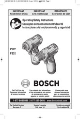 Bosch PS32-02 Instrucciones De Funcionamiento Y Seguridad