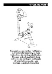 BH FITNESS H8705TFT Instrucciones De Montaje Y Utilización