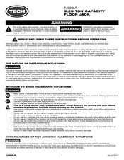 TECH TJ325LP Manual De Instrucciones