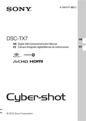 Sony Cyber-shot DSC-TX7R Manual De Instrucciones