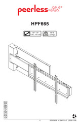 peerless-AV HPF665 Manual De Instrucciones