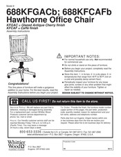 Whittier Wood Furniture Hawthorne 688KFCAFb Instrucciones De Ensamble