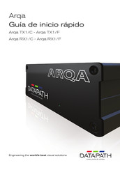 Datapath Arqa RX1/F Guia De Inicio Rapido