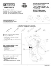 Delta 522-MPU-DST Instrucciones De Montaje