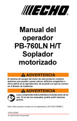 Echo PB-760LN T Manual Del Operador