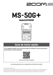 Zoom MS-50G+ MULTISTOMP Guia De Inicio Rapido