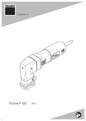 Trumpf TruTool F 125 Manual Del Usuario