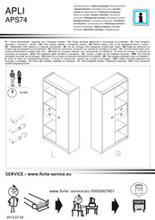 Forte APLI APS74 Instrucciones De Montaje