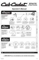 CubCadet ST4175 Manual Del Operador