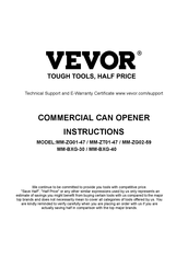 VEVOR MM-ZG01-47 Manual De Instrucciones