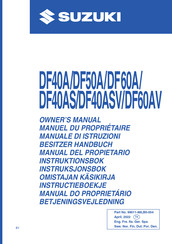 Suzuki DF50A Manual Del Propietário