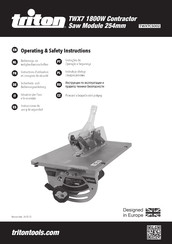 Triton TWX7CS002 Instrucciones De Uso Y De Seguridad