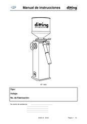 DITTING KF 1800 Manual De Instrucciones