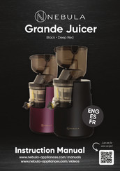 Nebula Grande Juicer Manual De Instrucciones