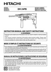 Hitachi DH 24PB Manual De Instrucciones